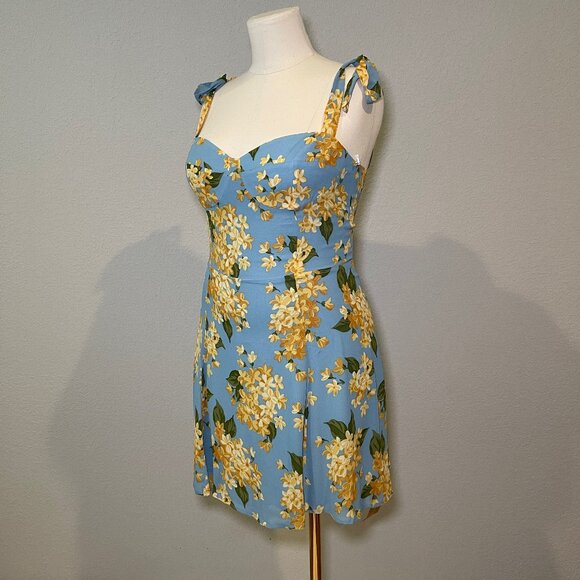 NWT Reformation Niara Floral Minidress, Size 10 - Picture 2 of 8